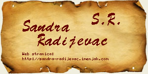 Sandra Radijevac vizit kartica